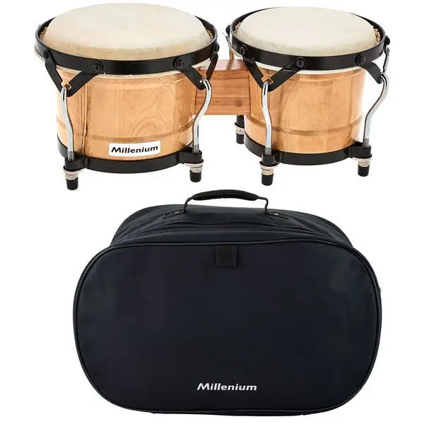 Aktuell Millenium Bongo Set natur + Gigbag