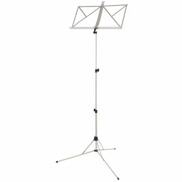 K&M 101 Music Stand Nickel Colored Begrenztes Angebot