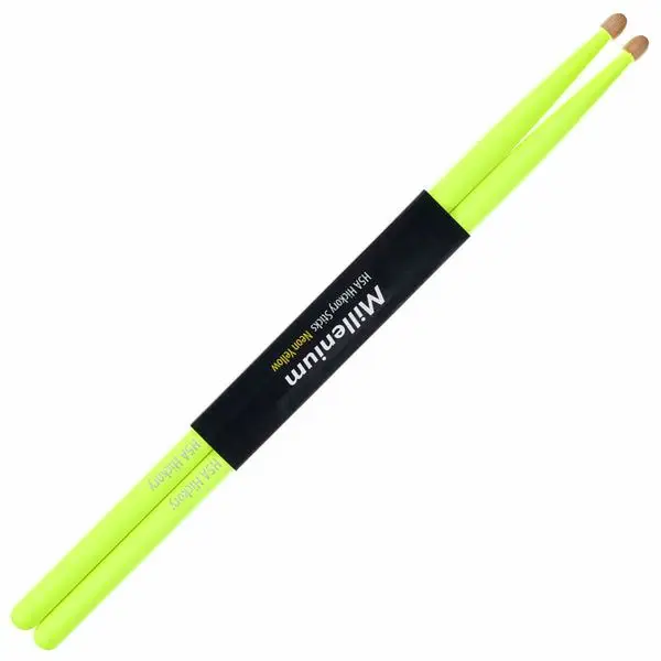 Millenium H5A Hickory Sticks Neon Yellow Must-Have