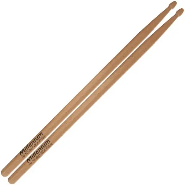 Millenium H5B Hickory Drumsticks Holzkopf Meistverkauft