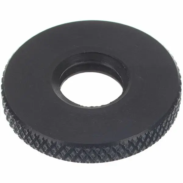 Gratis Versand K&M Rändelscheibe Aluminium schwarz