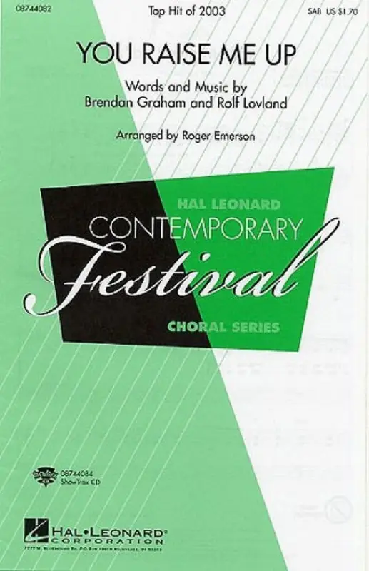 You raise me up for mixed chorus (SAB) Versand Am Gleichen Tag