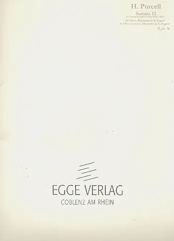 Sonate Nr.12 für Oboe (Oboe d'amore), Finale Aktion