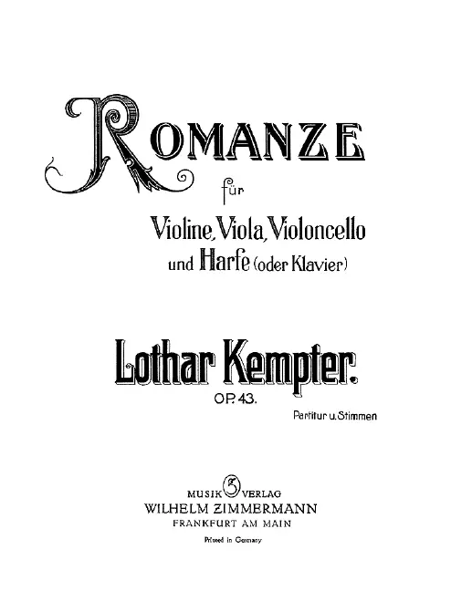Online Kaufen Romanze op.43