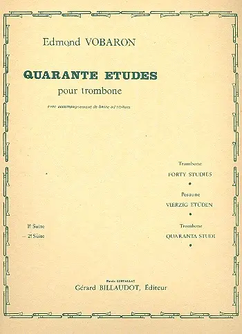 40 Études vol.2 (nos.21-40) pour trombone Neu