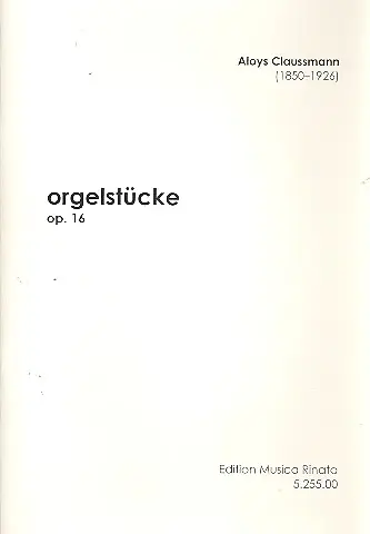 Billig 3 Orgelstücke op.16