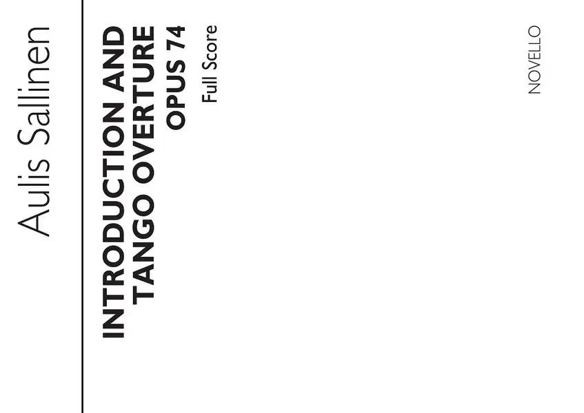 Introduction and Tango Ouverture op.74 Neue Ware