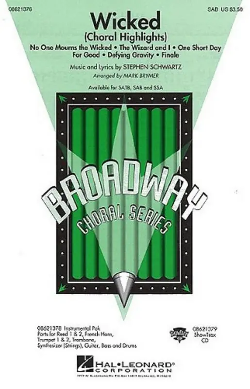 Wicked Choral Highlights for Sonderaktion