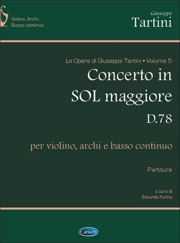 Billig Concerto in Sol maggiore D78
