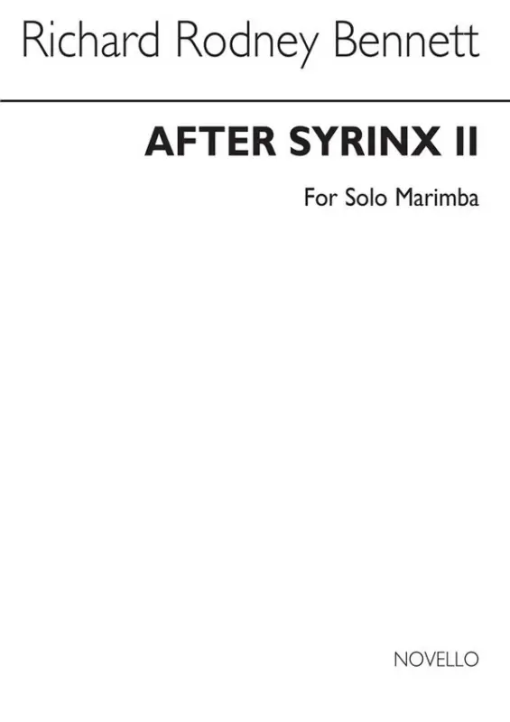 Neue Ware After Syrinx II for marimba solo