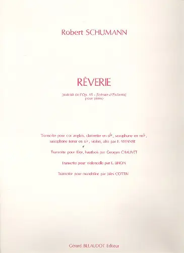 Reverie op.15 pour violon (fl, alto, saxophone en Schnäppchen