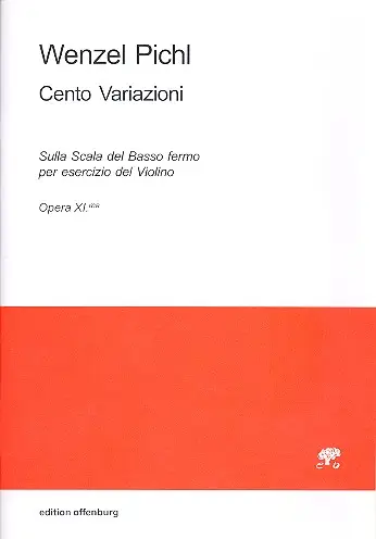 Kostenfreie Lieferung 100 Variazioni Sulla Scala del Basso fermo op.11