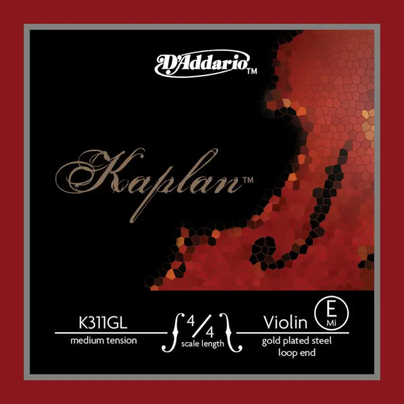 Geprüft D'addario And Co SINGLE STRING (E) GOLD-PLATED FOR VIOLIN KAPLAN EXTREMITY WITH 4/4 HANDLE LOOP MEDIUM TENSION