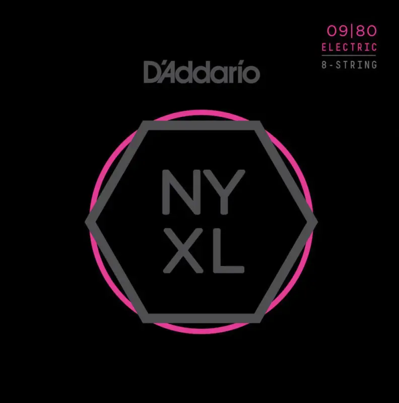 Versand Am Gleichen Tag D'addario And Co STRINGS FOR ELECTRIC GUITAR 8 STRINGS NYXL0980 NICKEL NET SUPER LIGHT 09-80