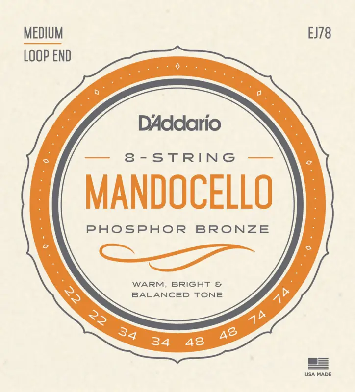 Neue Kollektion D'addario And Co EJ78 STRING SET FOR MANDOCELLO