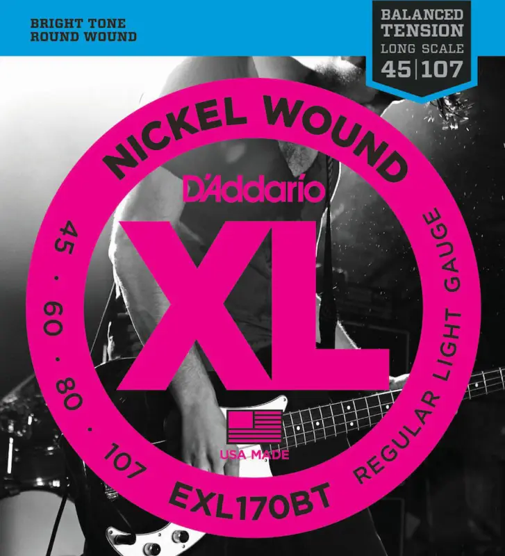 Saisonangebot D'addario And Co EXL170BT NICKEL WOUND LONG SCALE REGULAR LIGHT 45-107