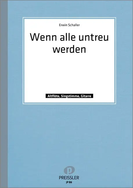 Wenn alle untreu werden für Gesang, Echt
