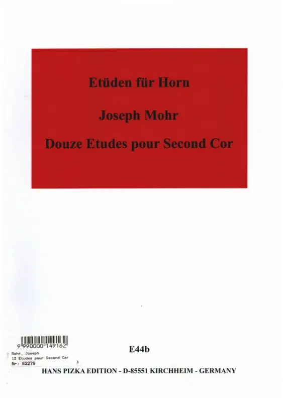 12 Etüden für zweites Horn Kostenfreie Lieferung
