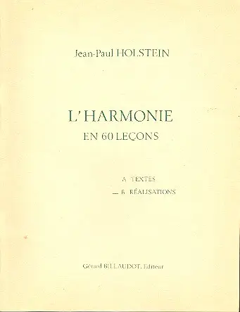 L'harmonie en 60 lecons vol.B réalisations Sale