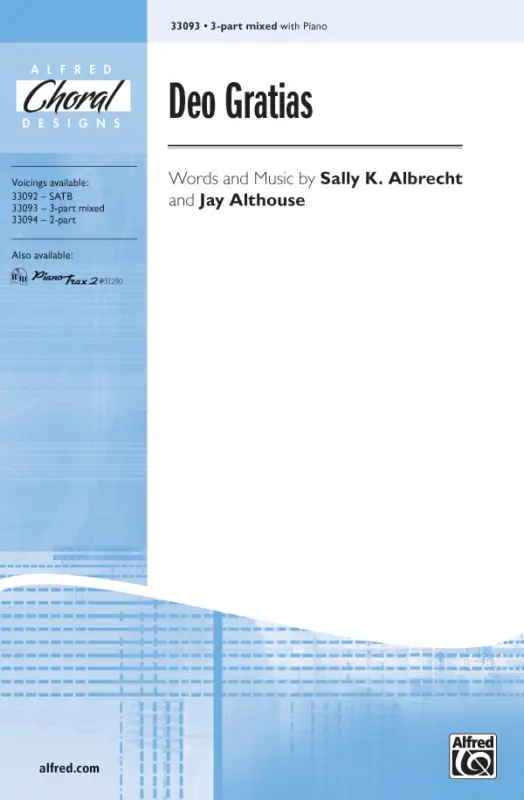 Deo Gratias for mixed chorus and piano Markenprodukt