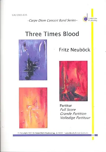 Sonderaktion Three Times Blood für Blasorchester