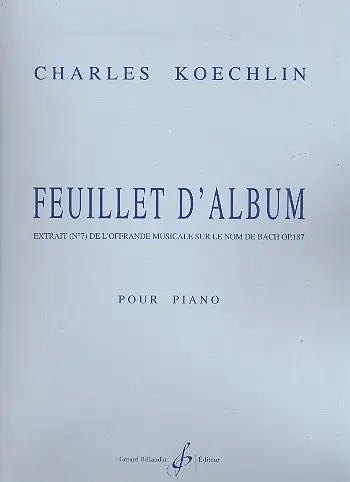 Super-Preis Feuillet d'album op.187,7
