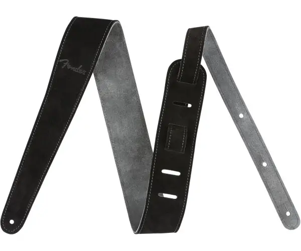 Abverkauf Fender 2" SUEDE STRAP BLACK/GRAY REVERSIBLE
