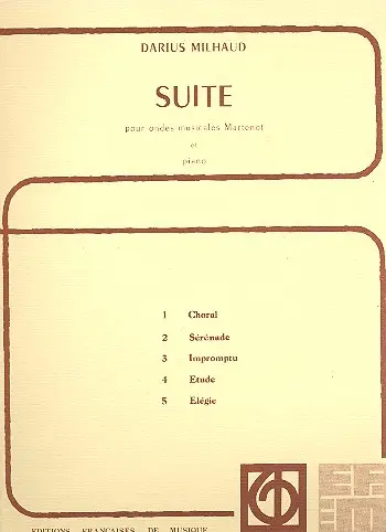 Preisknaller Suite pour ondes Martenot et piano