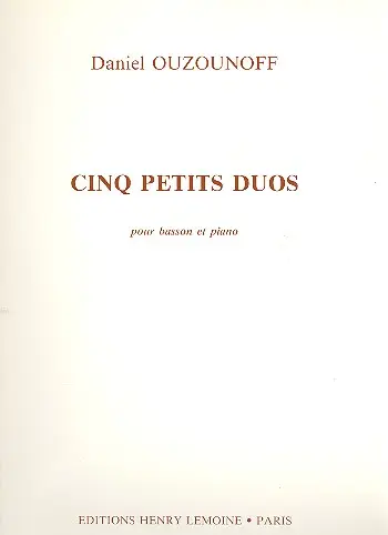5 petits duos pour basson Direkt Vom Hersteller