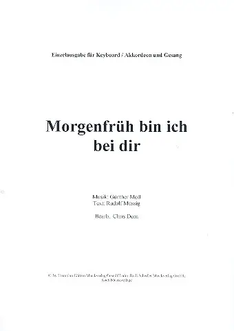 Morgen früh bin ich bei dir Finale Aktion