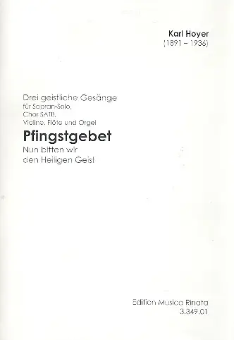 Pfingstgebet für gem Chor, Violine, Highlight