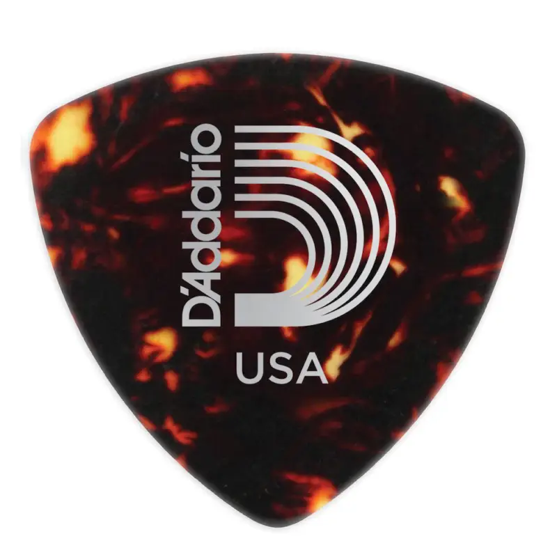 D'addario And Co SHELL-COLOR CELLULOID GUITAR PICKS HEAVY WIDE SHAPE Bestseller