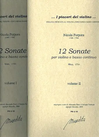 12 Sonaten für Violine und Bc Neue Ware