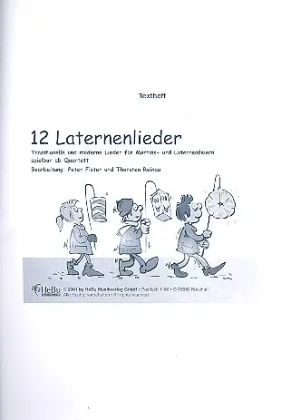 12 Laternenlieder für 4-stimmiges Super-Preis