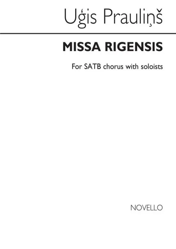 Echt Missa rigensis for soloists and mixed chorus