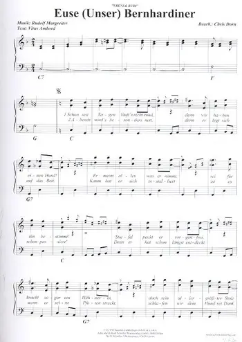 Unser Bernhardiner: für Keyboard/ Wochenendangebot