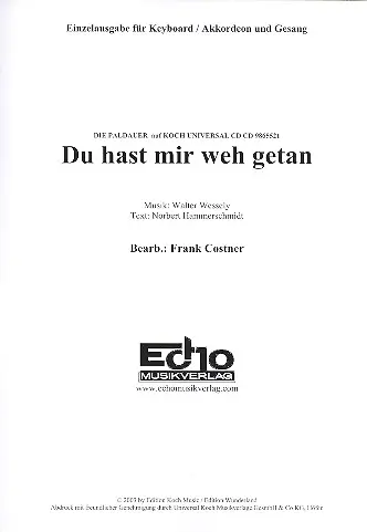 Neue Kollektion Du hast mir weh getan: für