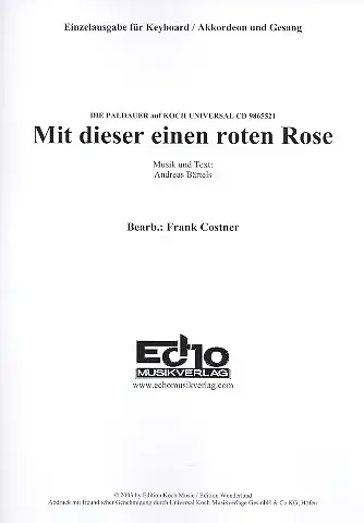 Bestpreis Mit dieser einen roten Rose: