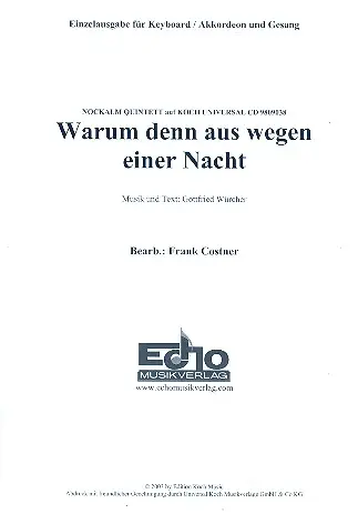 Finale Aktion Warum denn aus wegen einer Nacht: