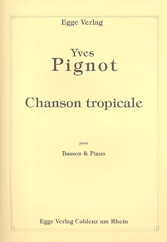Geprüft Chanson tropicale pour basson et