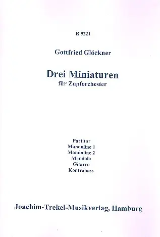 3 Miniaturen für Zupforchester Rabatt