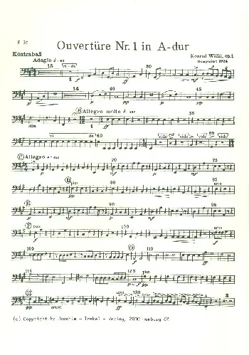 Ouvertüre A-Dur Nr.1 op.1 Saisonangebot