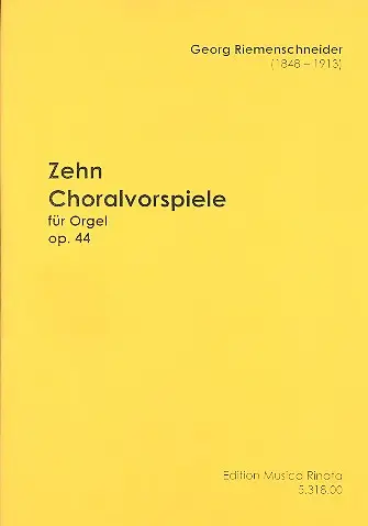 10 Choralvorspiele op.44 Kostenfreie Lieferung