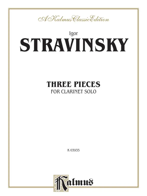 3 Pieces for clarinet Heißes Angebot