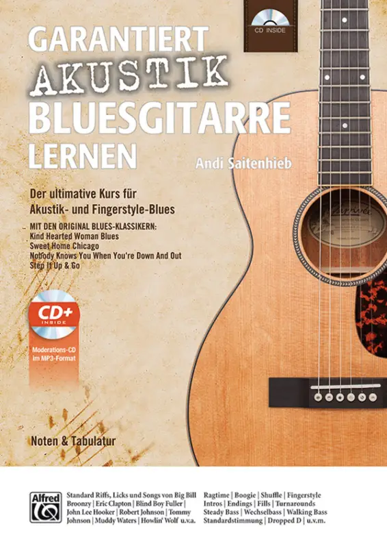 Garantiert Akustik Bluesgitarre lernen (+CD): Sale