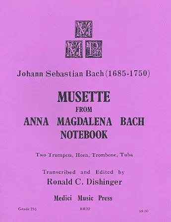 Musette from Notebook for Anna Magdalena Bach Schnäppchen