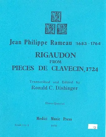 Preisreduziert Rigaudon from Pieces de Clavecin