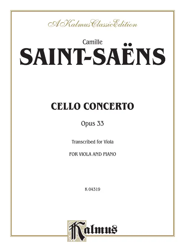Concerto no.1 op.33 for cello and orchestra Top-Seller