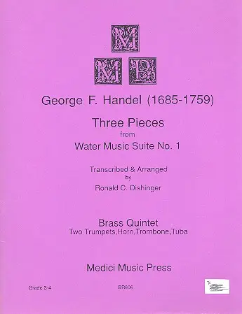 3 Pieces from Water Music Suite no.1 Top-Seller
