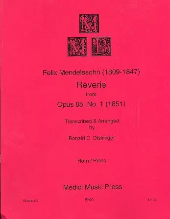 Beliebt Reverie from op.85 no.1
